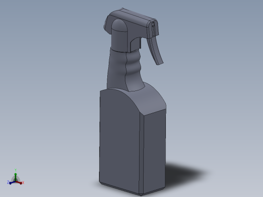 solidworks 汽车玻璃清洁剂外观设计