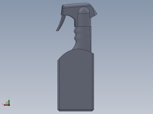 solidworks 汽车玻璃清洁剂外观设计后视缩略图