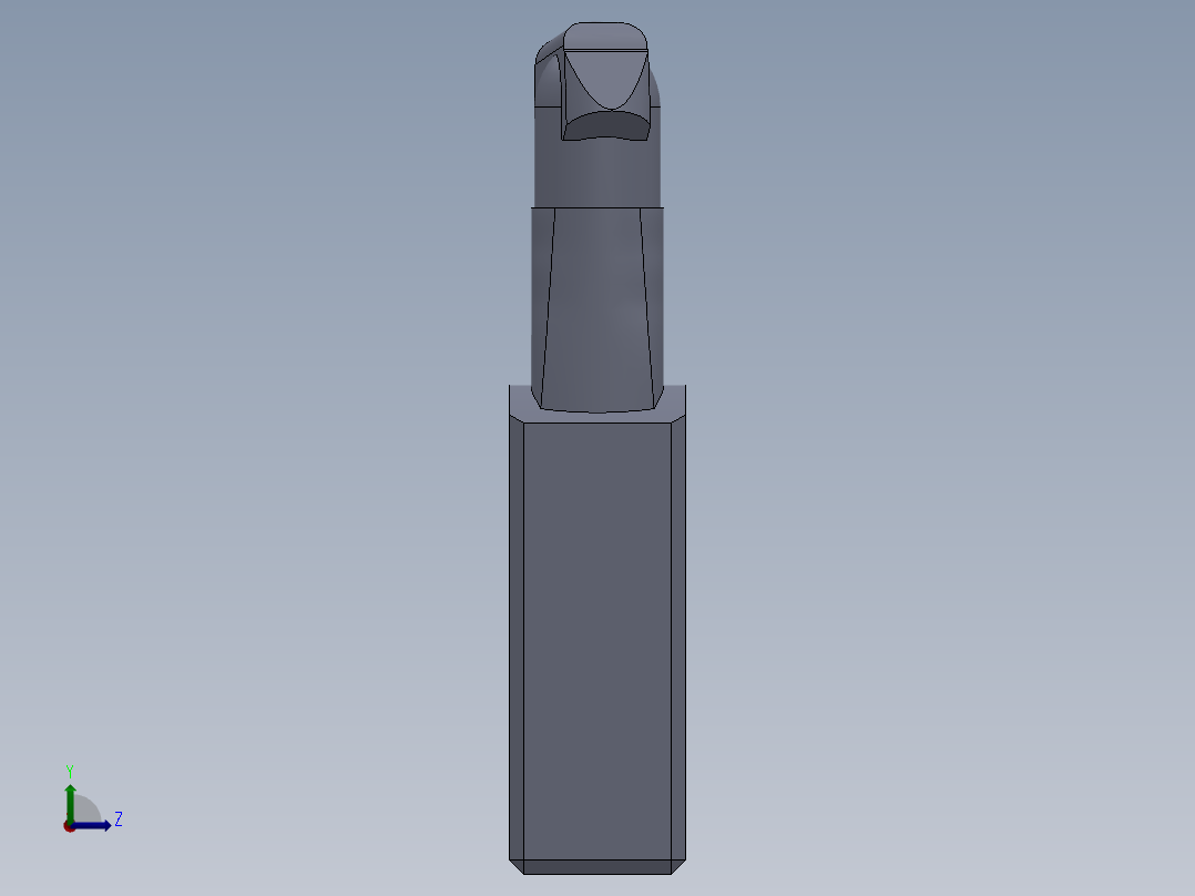 solidworks 汽车玻璃清洁剂外观设计左视图