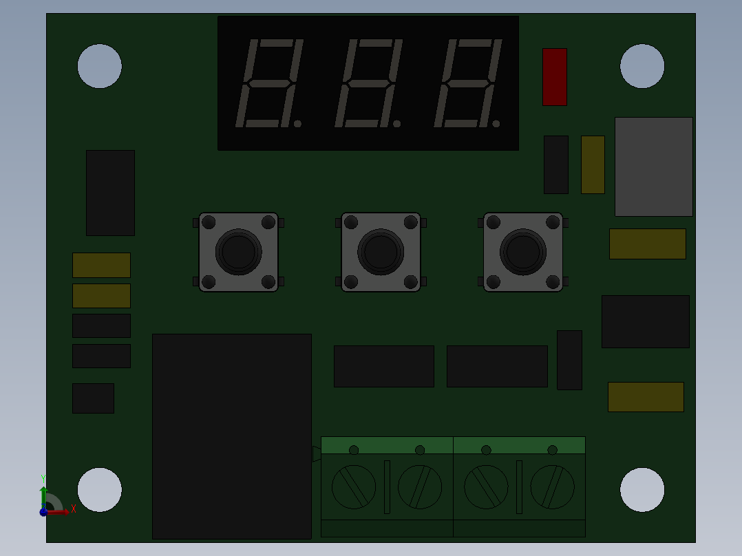 w1209直流12V冷热温度温控器温控开关温度控制器温度控制器温度计SW2015含特征前视图