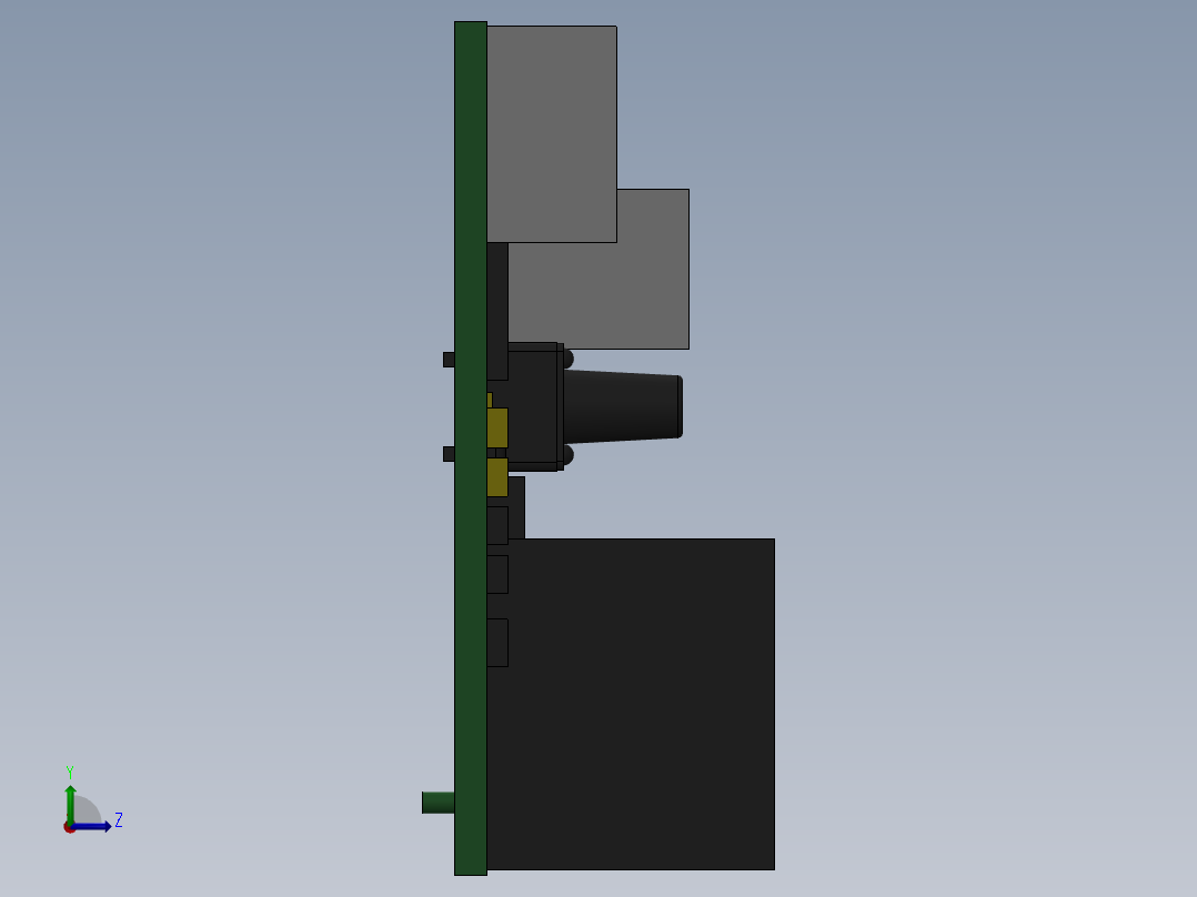 w1209直流12V冷热温度温控器温控开关温度控制器温度控制器温度计SW2015含特征左视图