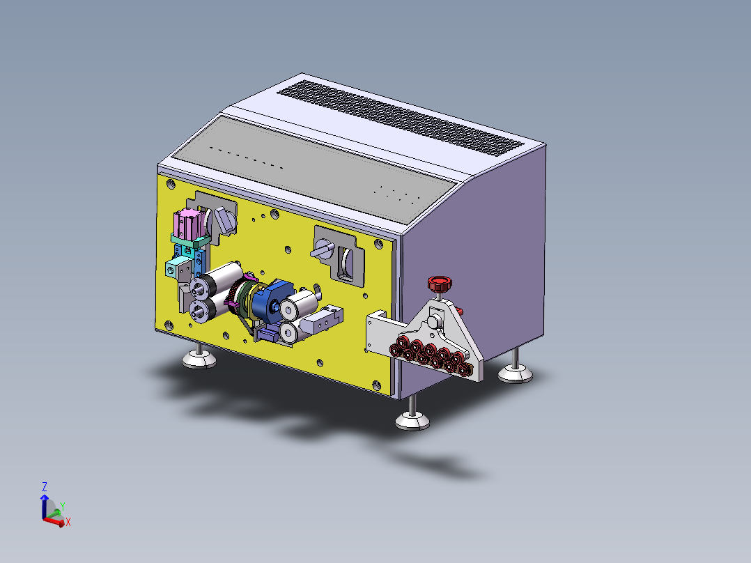 数控同轴剥线机3D图纸+cad图纸 非标自动化 同轴剥线机3d三维模型