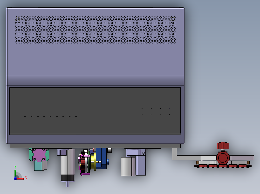 数控同轴剥线机3D图纸+cad图纸 非标自动化 同轴剥线机3d三维模型前视图