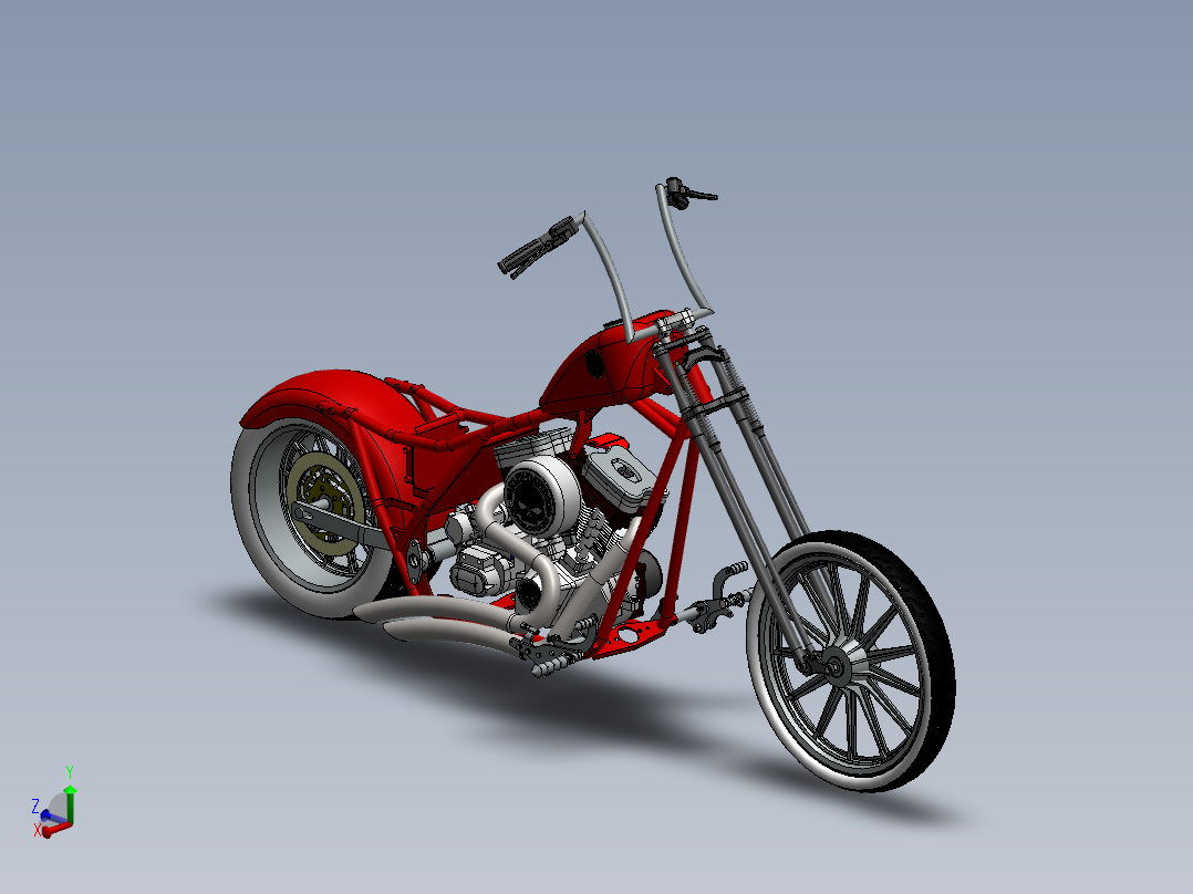 高级摩托车模型