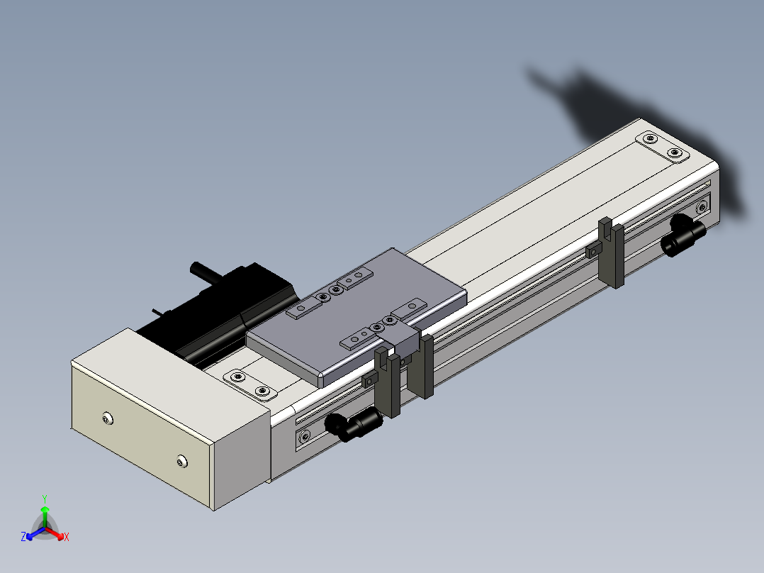 Toyo东佑达直线模组-ECH6-150-BR正等轴测图