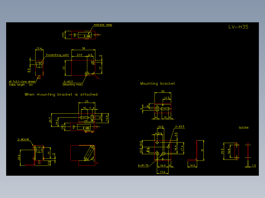 基恩士lv_h35_cad_kc图纸模型