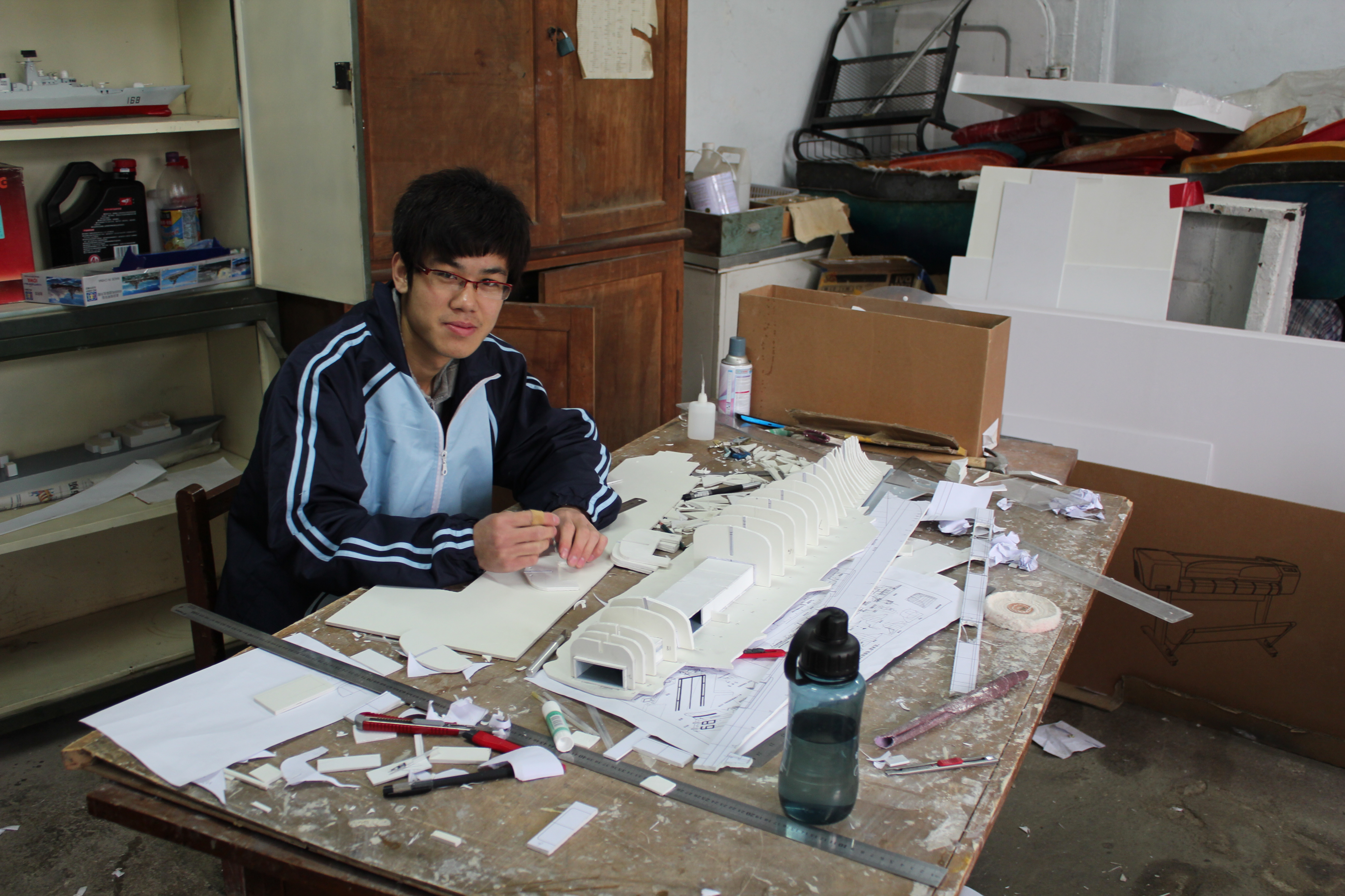 美国航母Essex艾塞克斯船模平面图纸