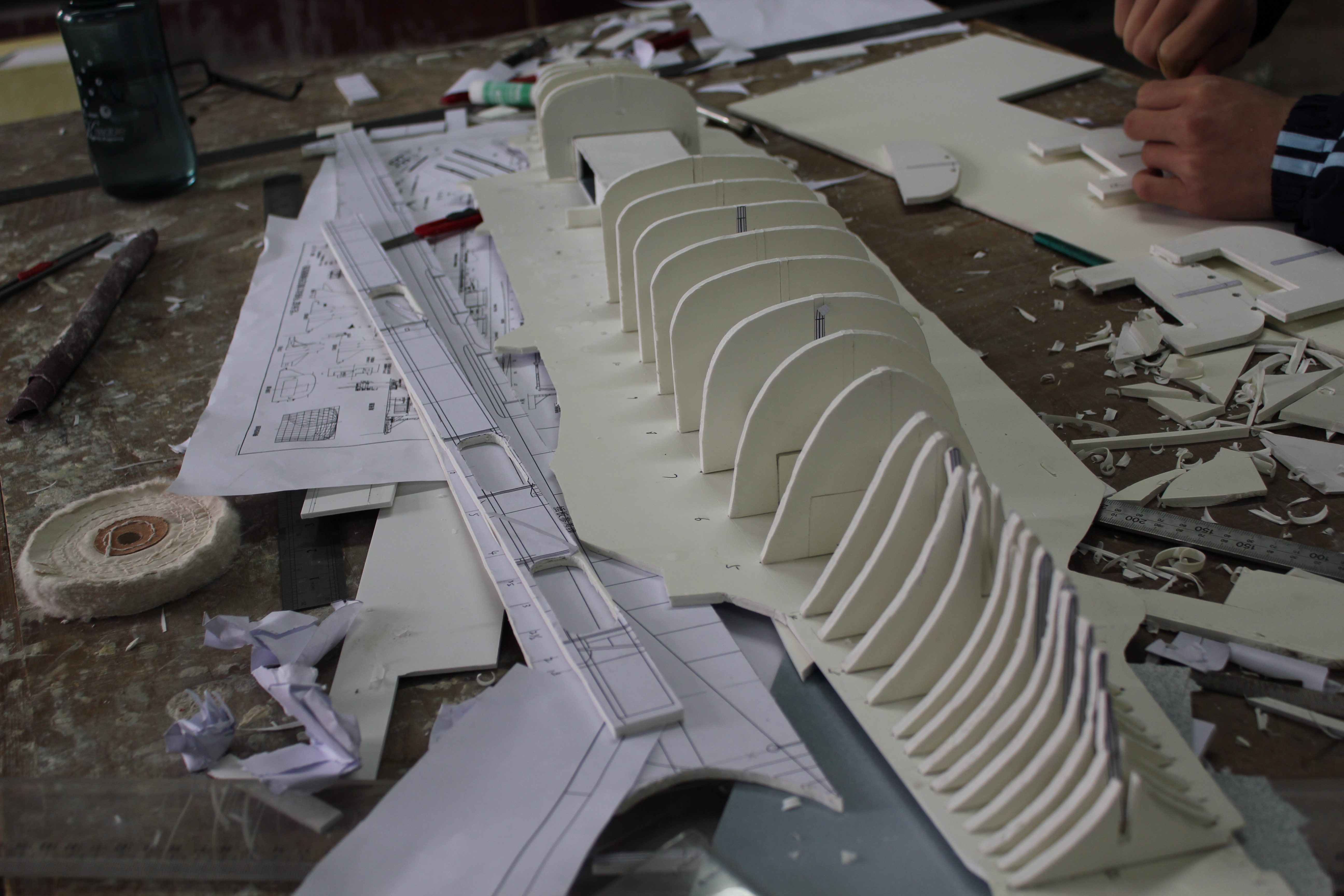 美国航母Essex艾塞克斯船模平面图纸