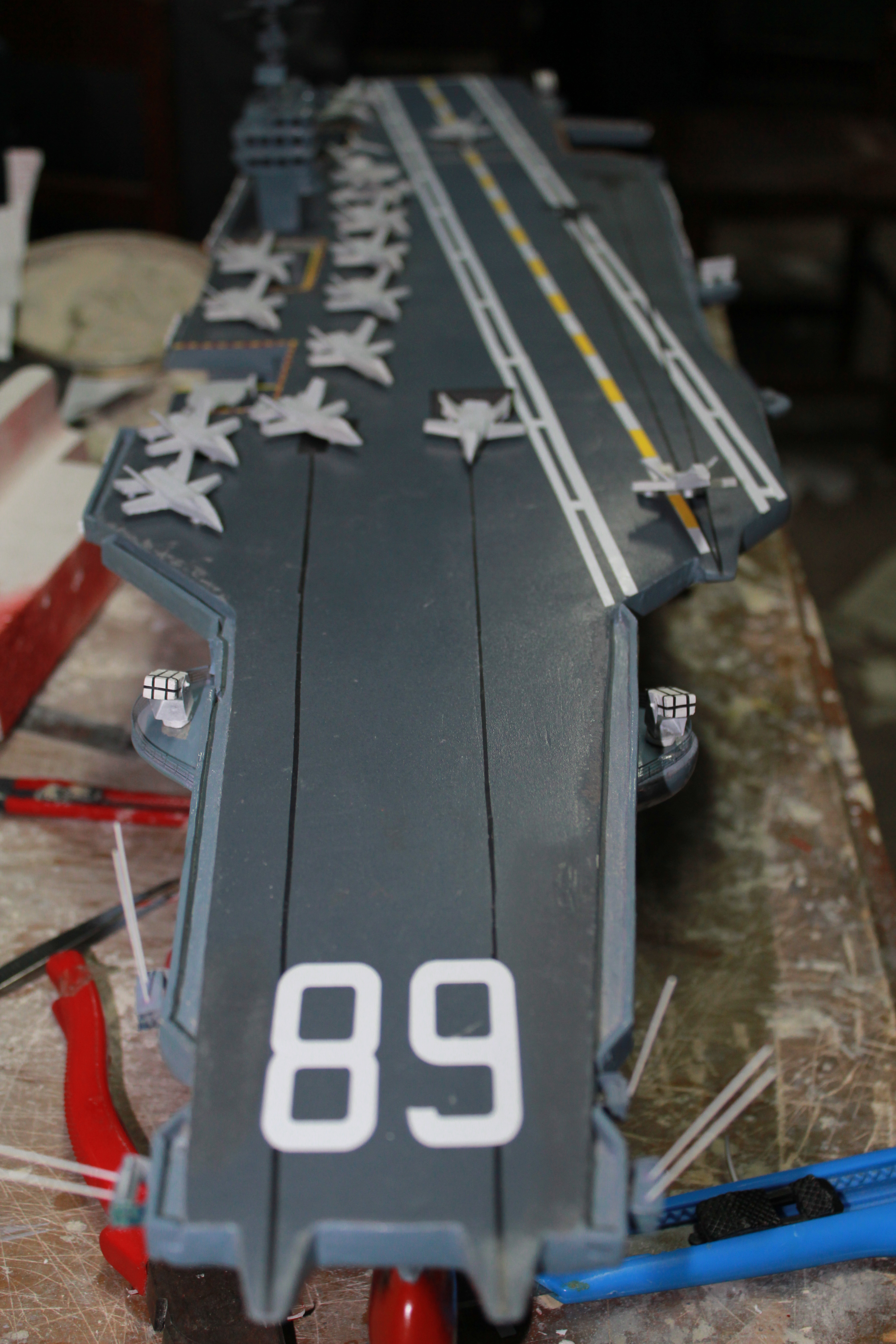 美国航母Essex艾塞克斯船模平面图纸