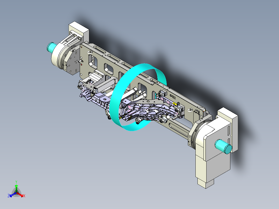后纵梁液压四轴转台夹具