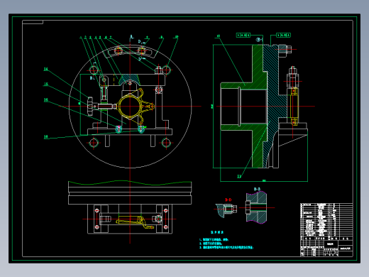 中间轴轴承支架加工工艺及车内孔Φ140H7夹具设计【原创设计】