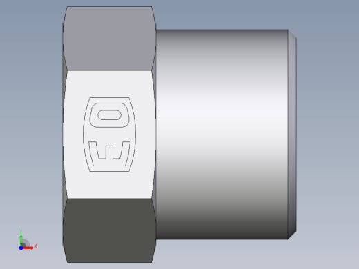 卡套式工业通用硬管接头EO_Blanking_plug_for_tube_ends_ROV10S71X前视缩略图