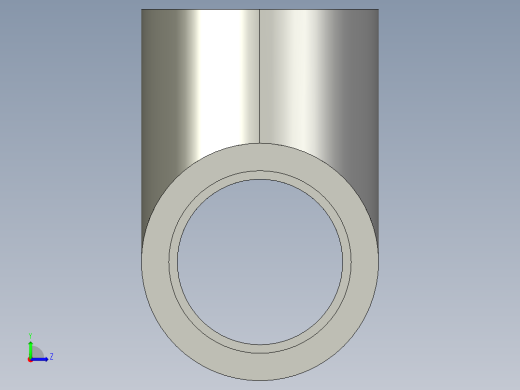 船舶管路系统SeaCor_Tee_SxSxS_37J101010_0.1in左视缩略图