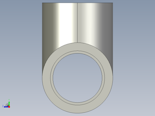 船舶管路系统SeaCor_Tee_SxSxS_37J101010_0.1in右视缩略图