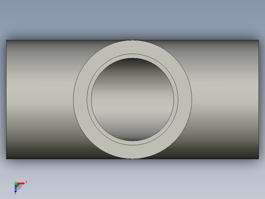 船舶管路系统SeaCor_Tee_SxSxS_37J101010_0.1in俯视缩略图