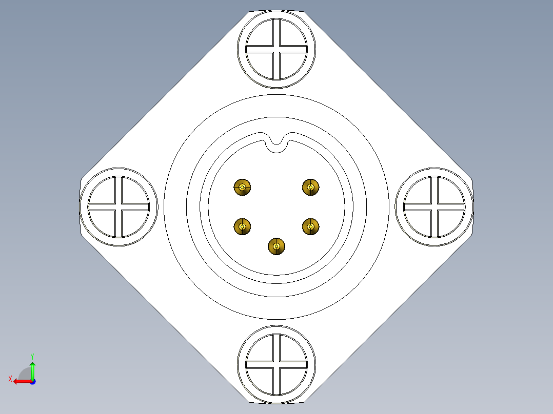 NOVOTECHNIK直线位移传感器F200 系列 传感器后视图