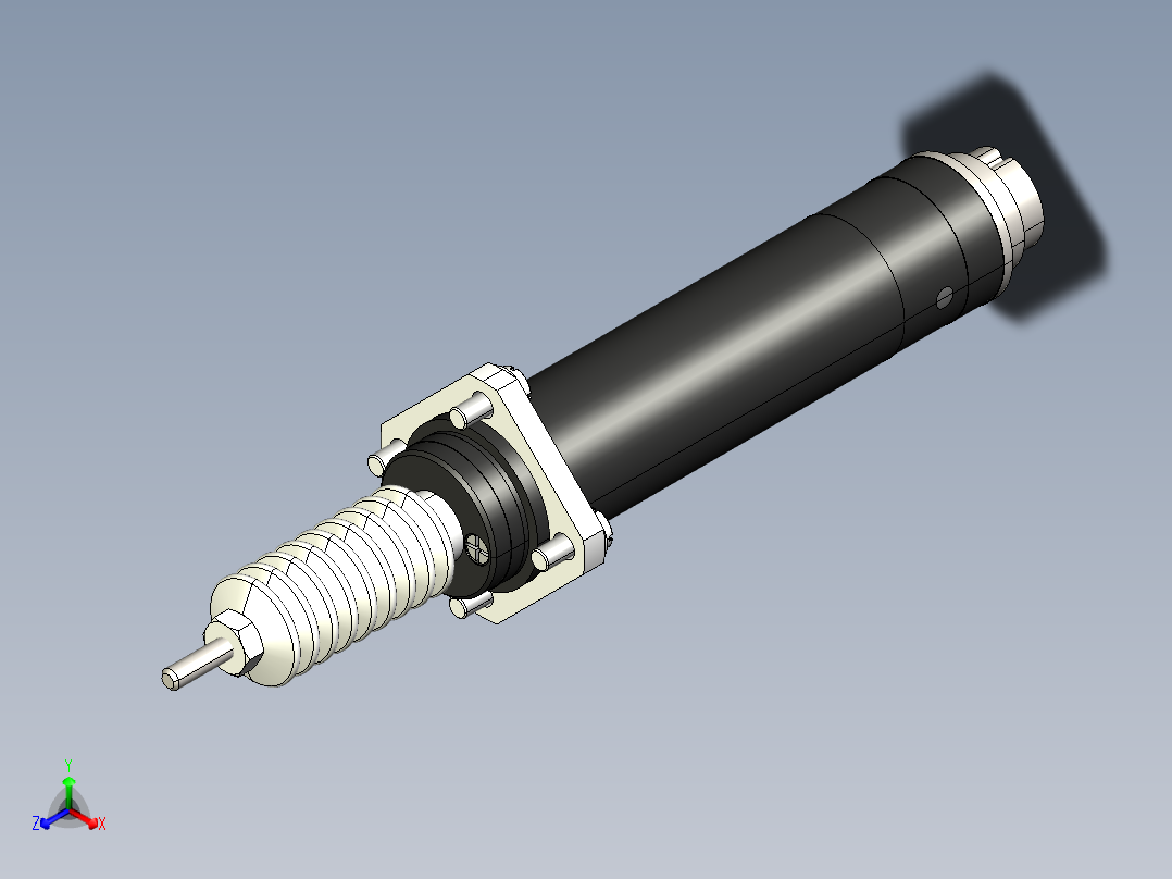NOVOTECHNIK直线位移传感器F200 系列 传感器正等轴测图