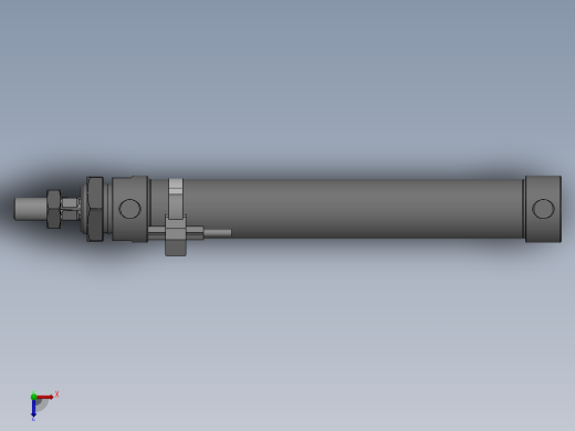 气缸MA25x125SU俯视缩略图