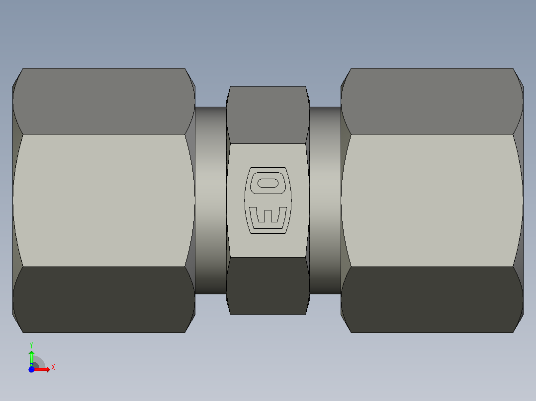 卡套式工业通用硬管接头EO Union G10ZSCF前视图