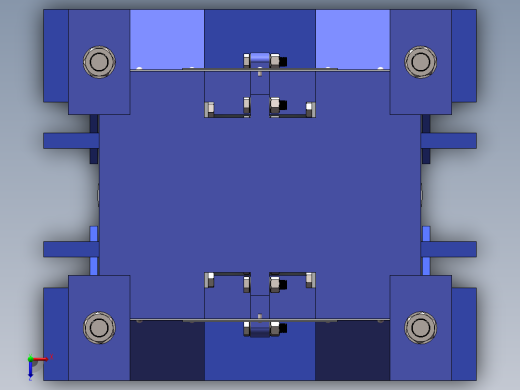 轧机模型与图纸俯视缩略图