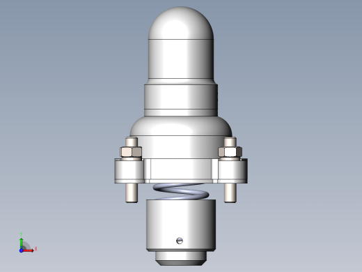 阀体模型与CAD前视缩略图