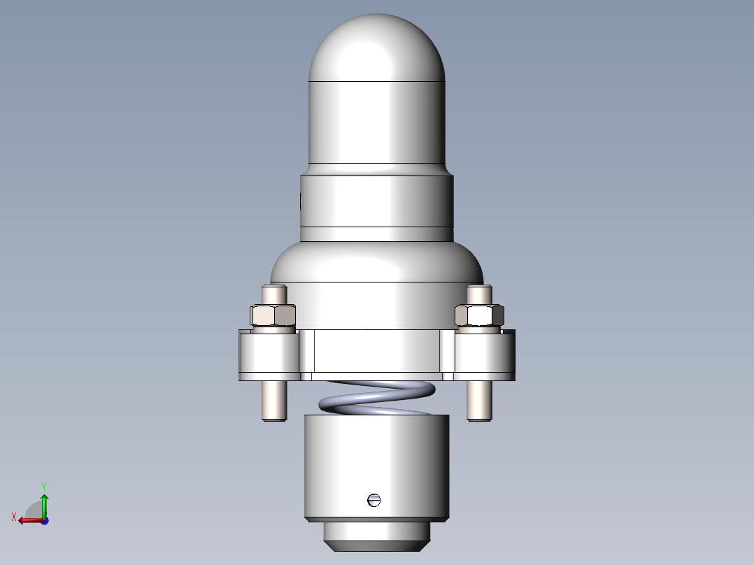 阀体模型与CAD后视图