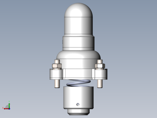 阀体模型与CAD后视缩略图