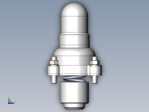 阀体模型与CAD左视缩略图