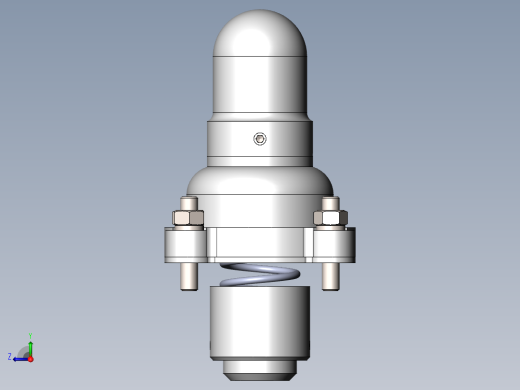 阀体模型与CAD右视缩略图