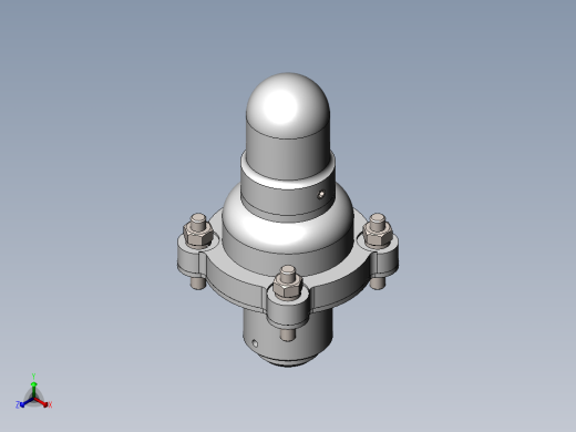 阀体模型与CAD正等轴测缩略图