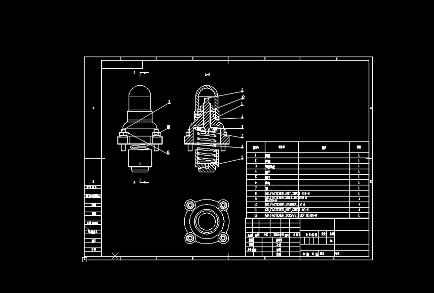 阀体模型与CAD