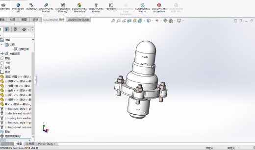 阀体模型与CAD缩略图