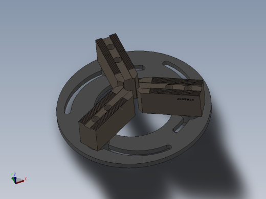 车床三爪卡盘设计模型