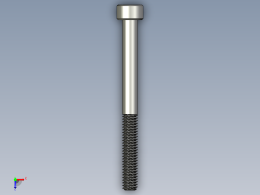 M4 x 0.7mm Thread 45mm LONG SOCKET HEAD CAP SCREW.STEP俯视缩略图