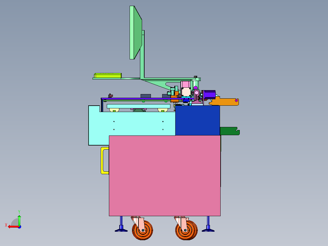 SMT精密生产线路板贴片机后视图