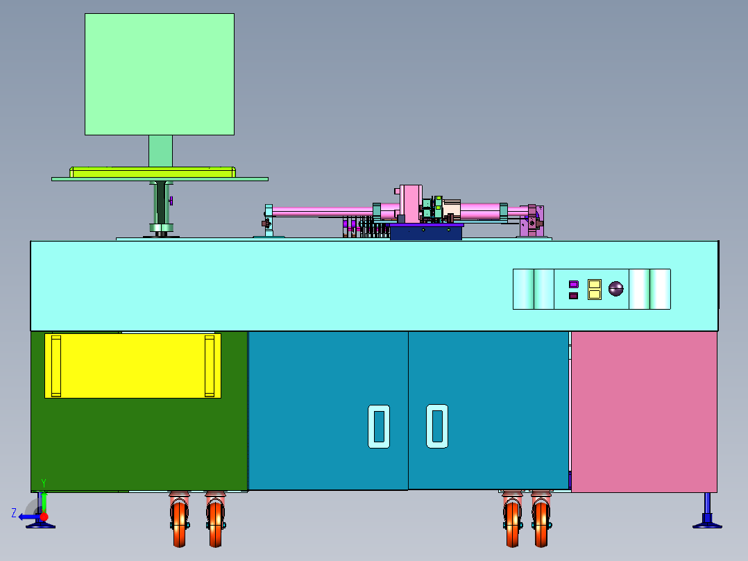 SMT精密生产线路板贴片机右视图