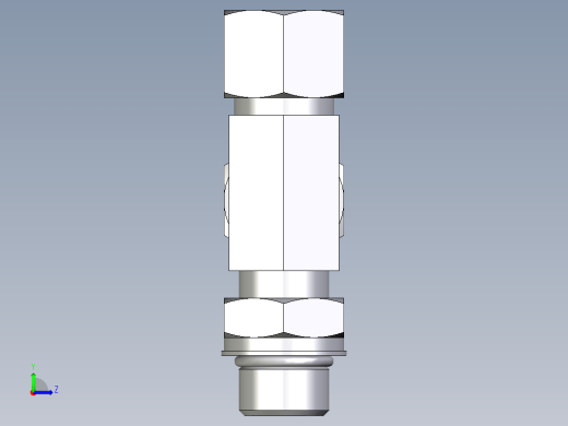 卡套式工业通用硬管接头EO_Adjustable_locknut_run_tee_LEE12ZSMORCF左视缩略图