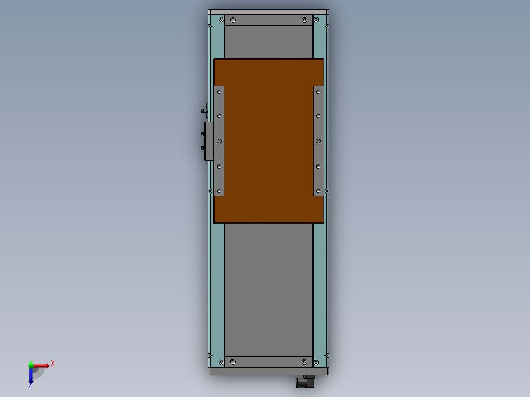 MCH丝杆全封闭MCH22-M-750W俯视图
