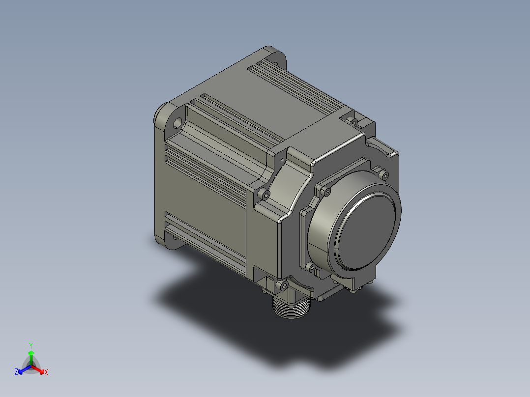 电机MS6G-130CM20BZ2-41P5主视图