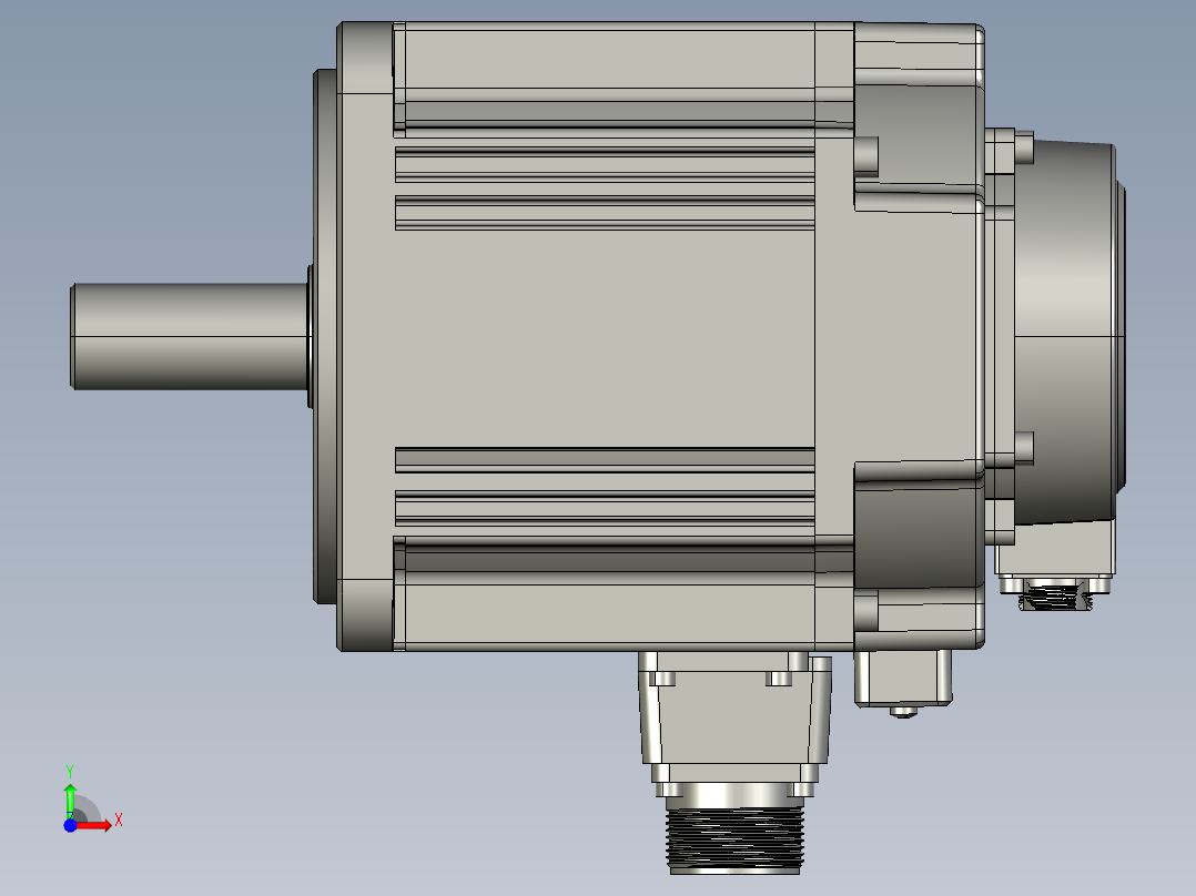 电机MS6G-130CM20BZ2-41P5前视图