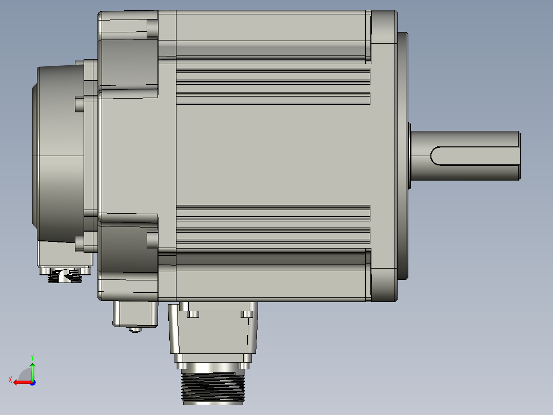 电机MS6G-130CM20BZ2-41P5后视图