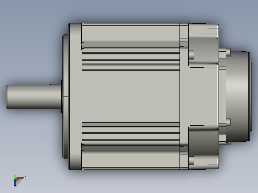 电机MS6G-130CM20BZ2-41P5俯视图