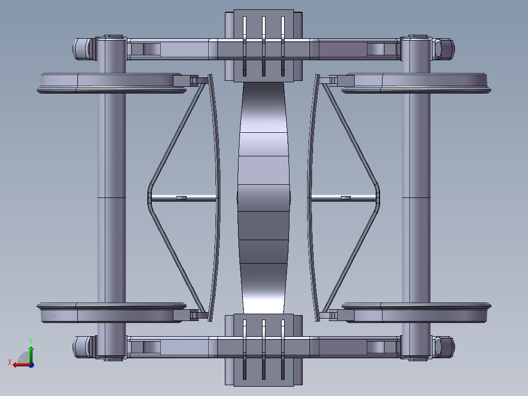 快速货车转向架设计1028048==20后视图