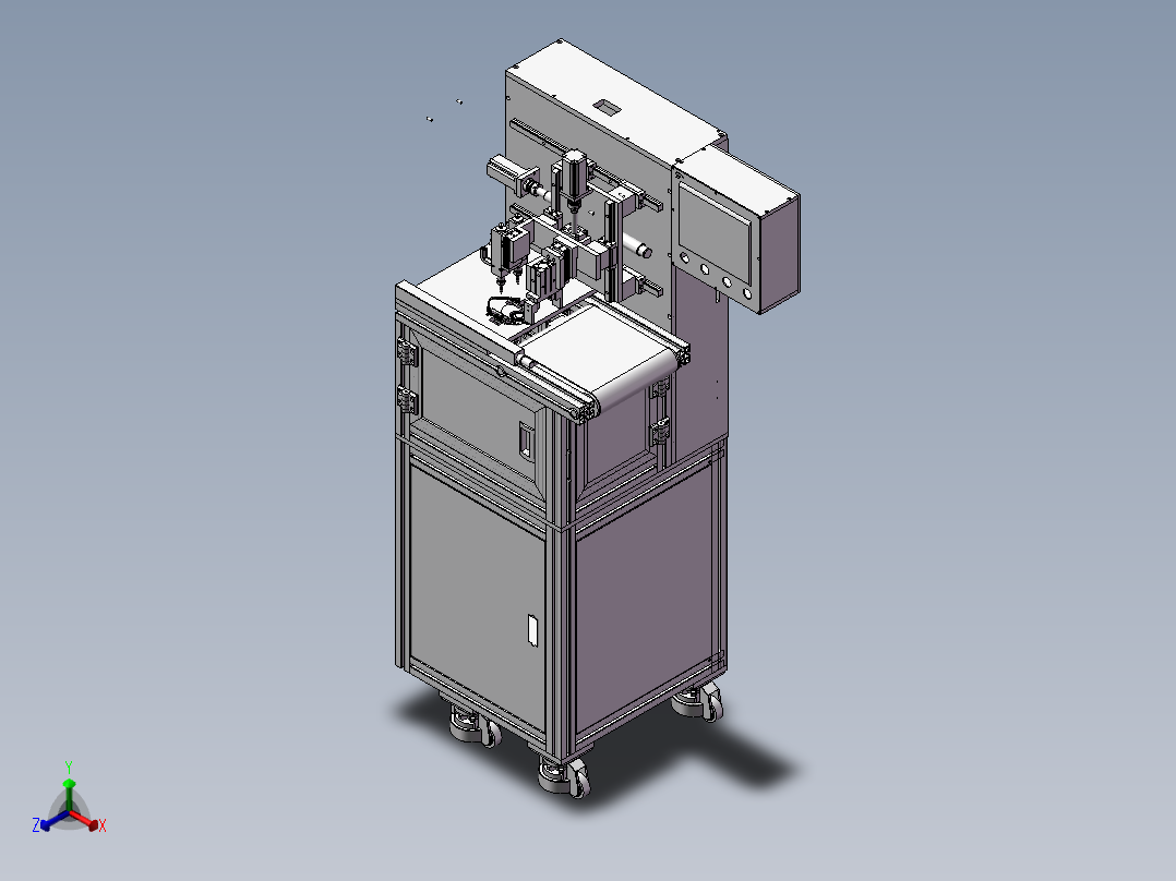 涂油机正等轴测图