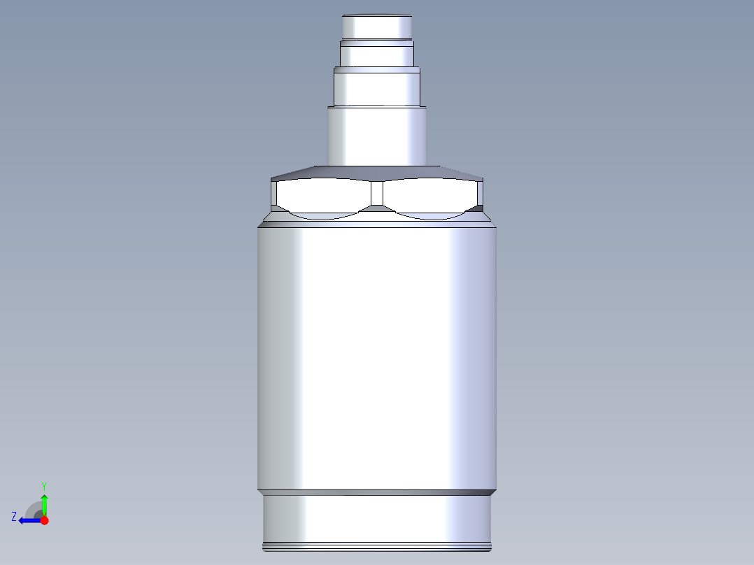 KOSMEKLD0362-xM-E多系列多零件图纸模型右视图