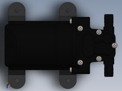 微型隔膜泵三维俯视缩略图