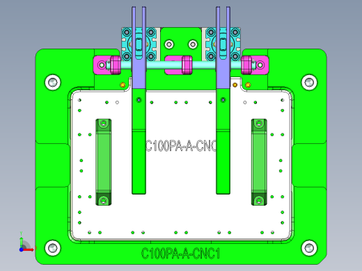 C100PA-A-CNC1笔记本CNC工装夹具三维模型-1222前视缩略图