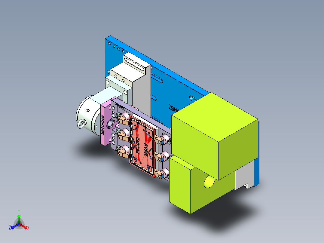 Z581C-笔记本CNC工装夹具三维模型CNC2-0827主视图