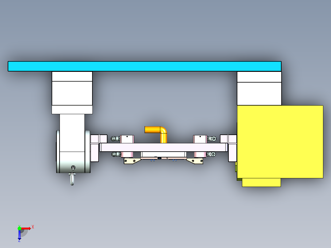 Z581C-笔记本CNC工装夹具三维模型CNC2-0827俯视图