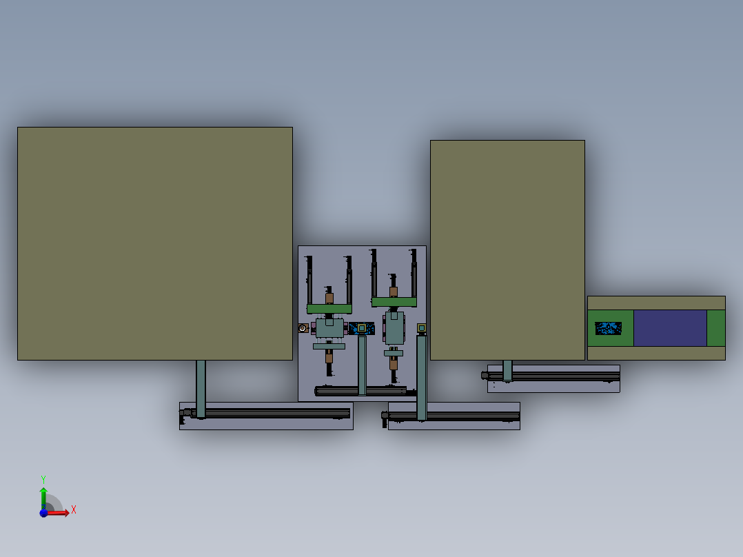 CD盒全自动折弯机sw18可编辑前视图